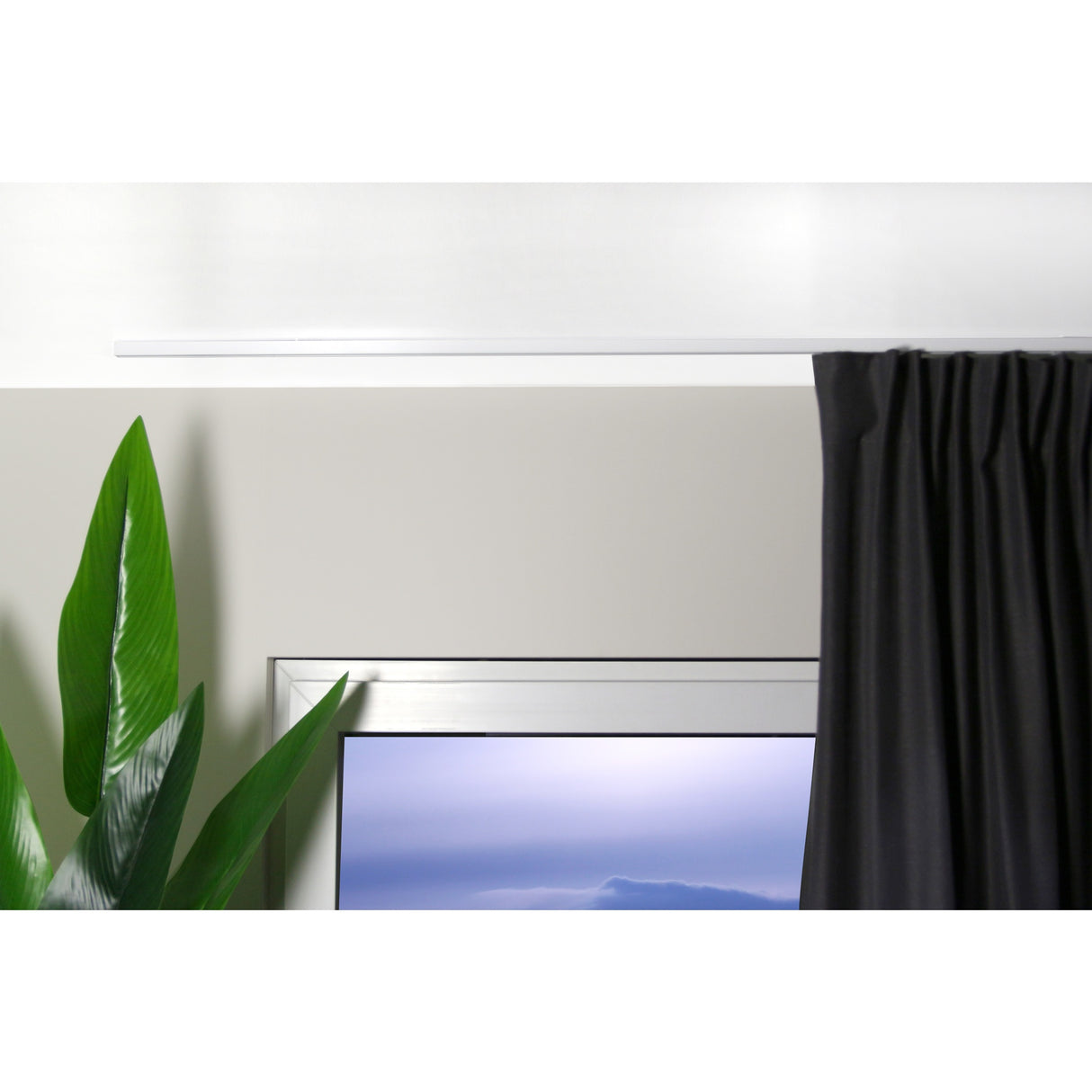 Gardinenschiene Square Weiß