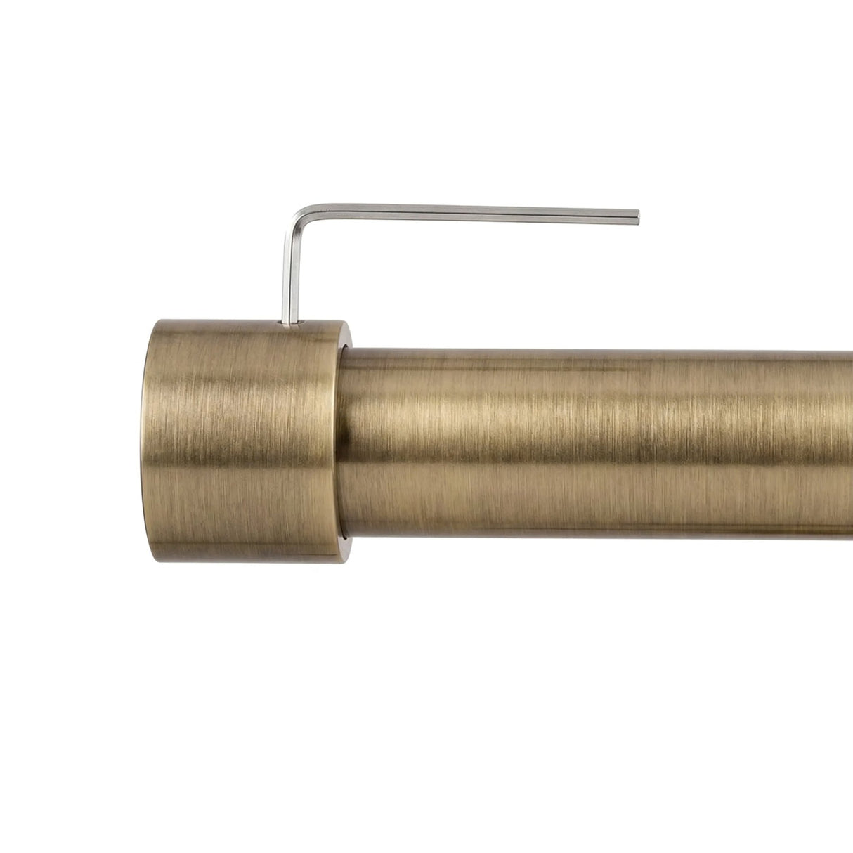 Custom-made curtain rod 25mm 1-track black matt with cap - Style series