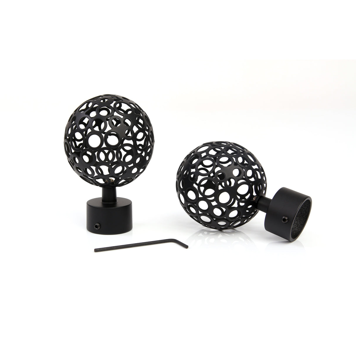 Embout style tringle à rideau boule 25mm