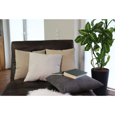 Dekokissen Uni Anthrazit mit Füllung