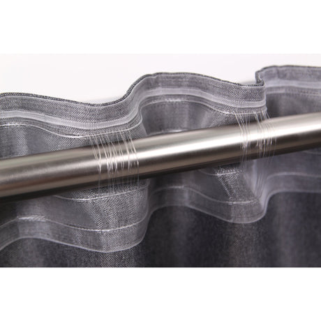 Vorhang Dunkelgrau mit Struktur