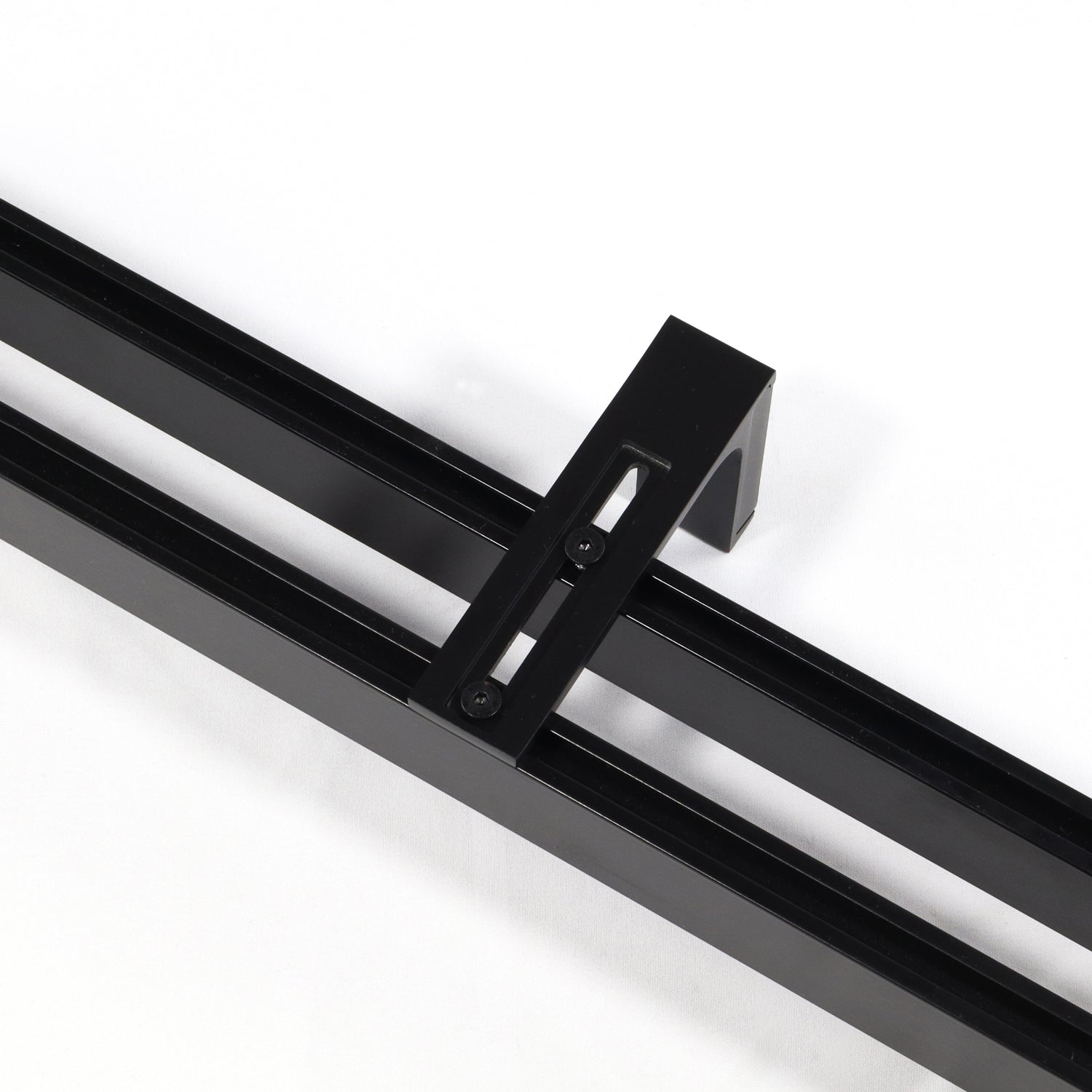 2-lauf Gardinenschiene Innenlauf Schwarz Loft