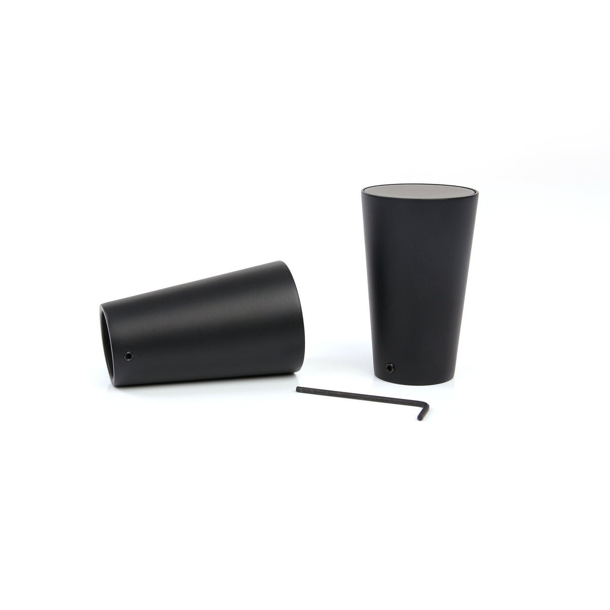 Gardinenstange Style 25mm Schwarz mit Kegel