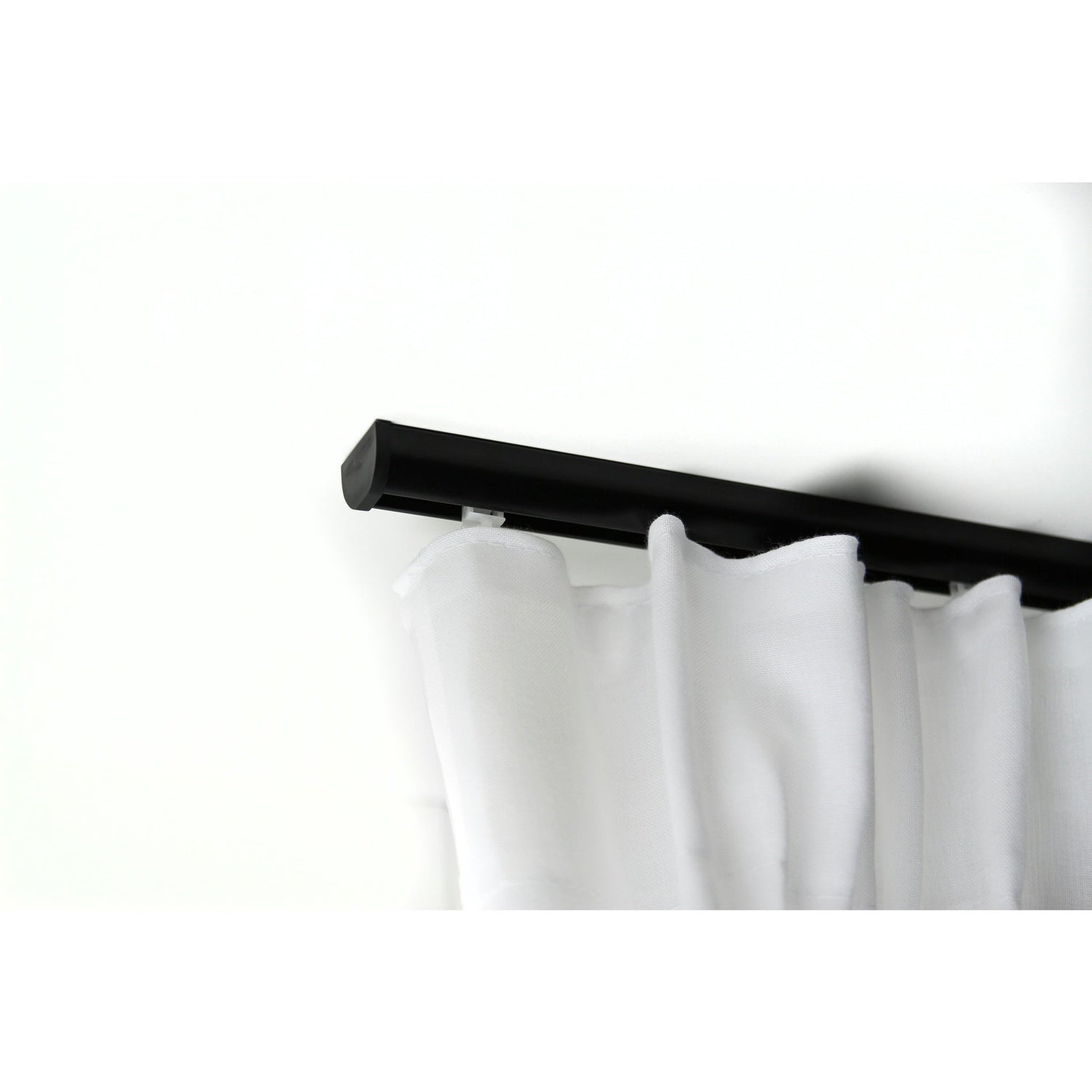 Gardinenschiene Innenlauf Round Schwarz