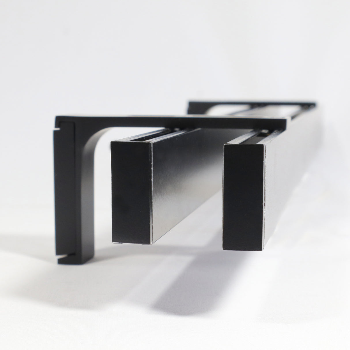 2-lauf Gardinenschiene Innenlauf Schwarz Loft