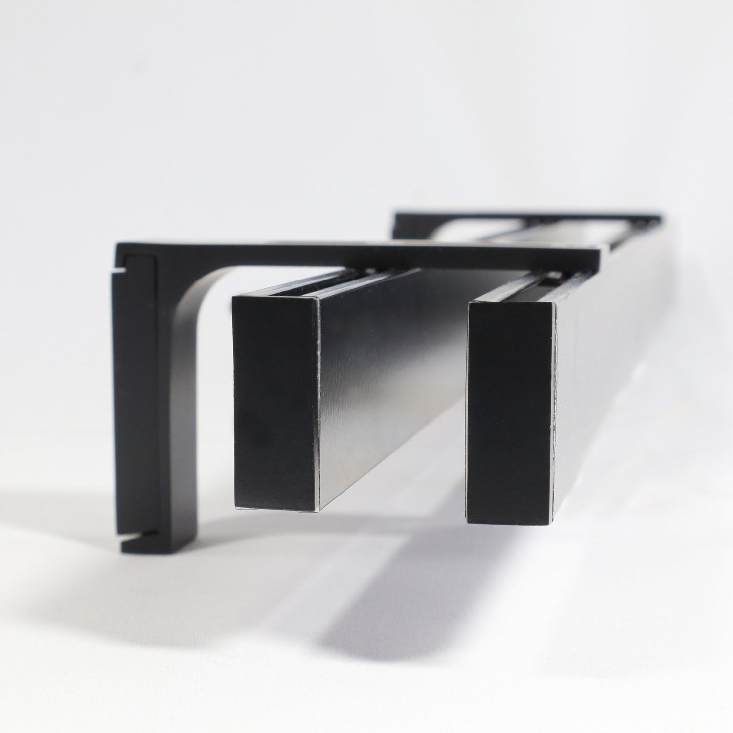 2-lauf Gardinenschiene Innenlauf Schwarz Loft