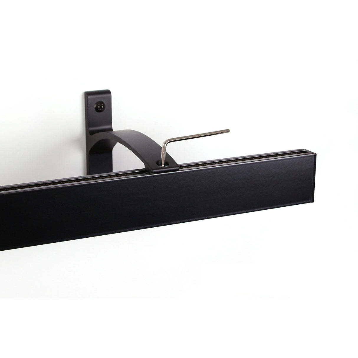 Gardinenschiene Innenlauf Schwarz Curve