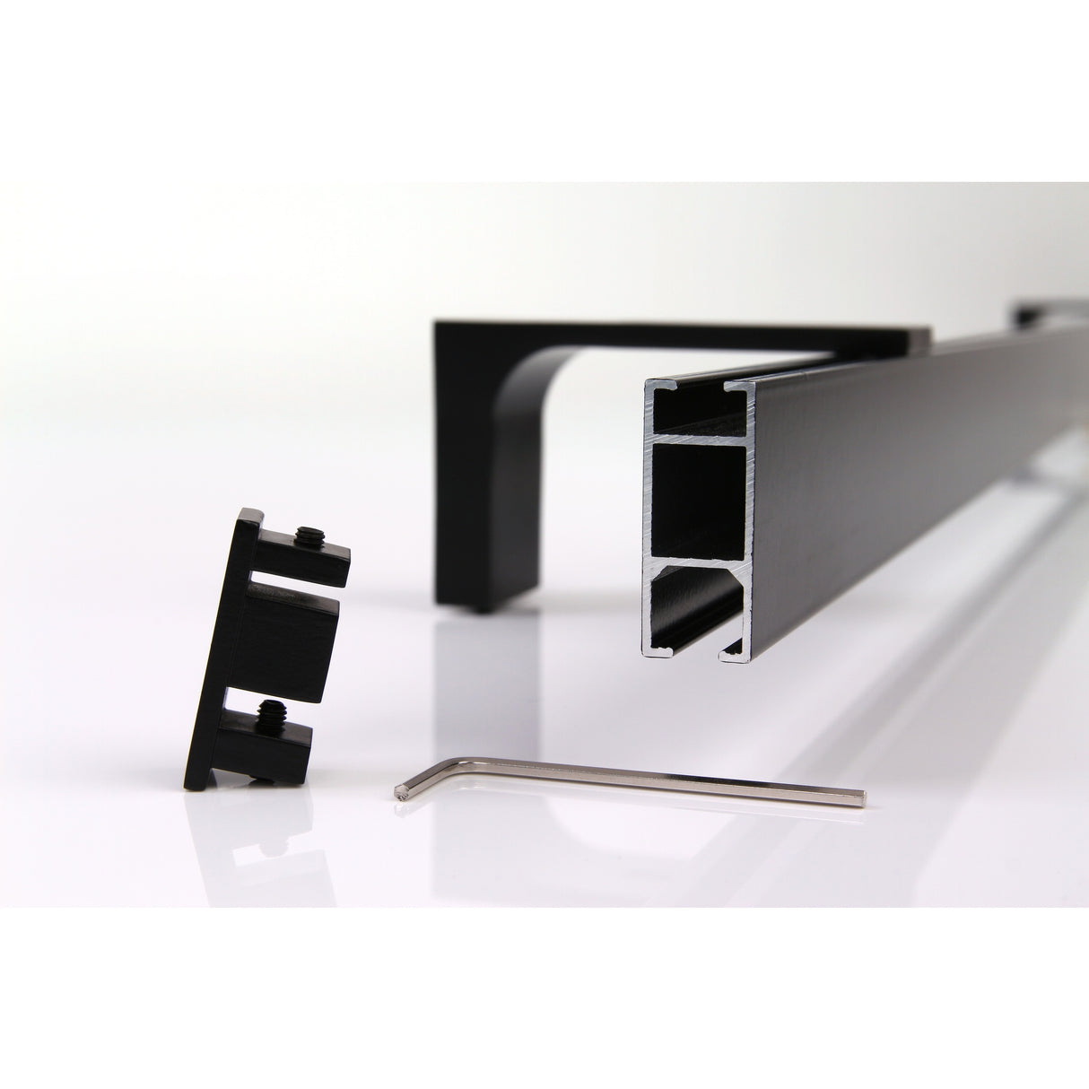 Gardinenschiene Innenlauf Schwarz Loft