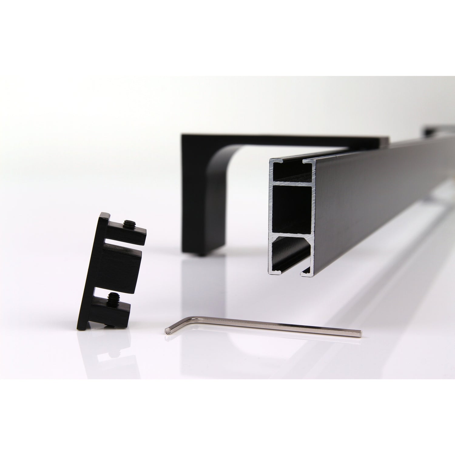 Gardinenschiene Innenlauf Schwarz Loft