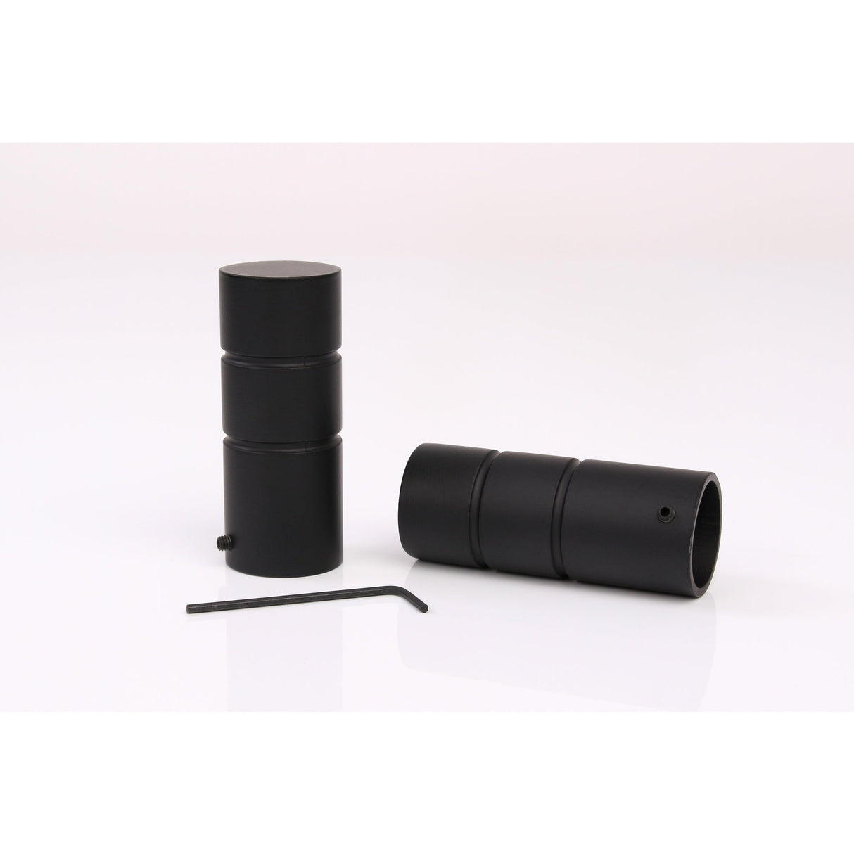 Gardinenstange Style 25mm Schwarz-matt mit Zylinder