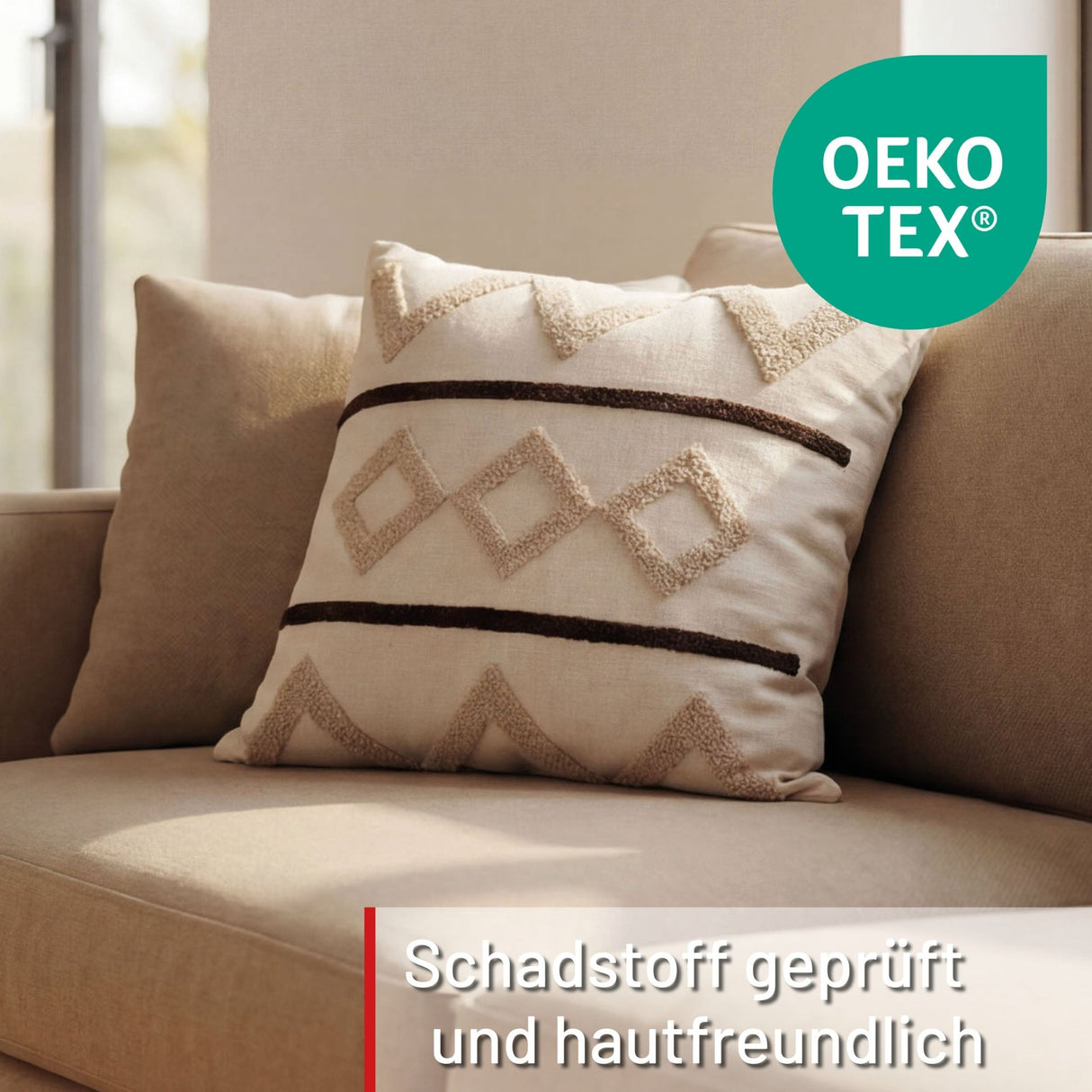 Coussin déco rayure