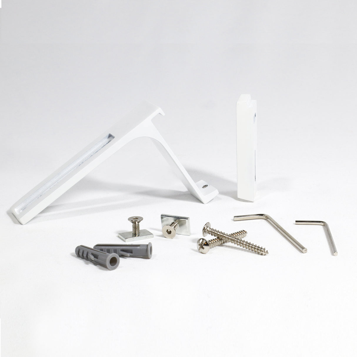 2-lauf Gardinenschiene Innenlauf Weiß Loft