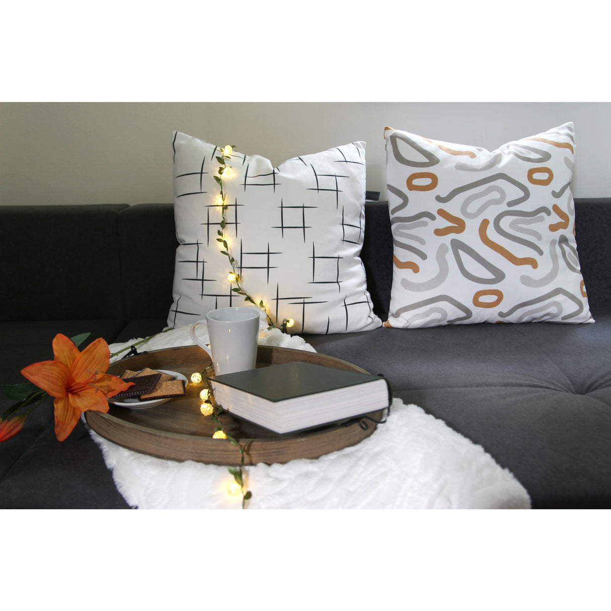 Dekokissen Stripe mit Füllung