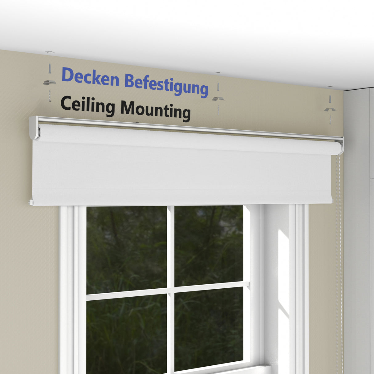 Rollo Tageslicht - Standardgrößen mit Bohren