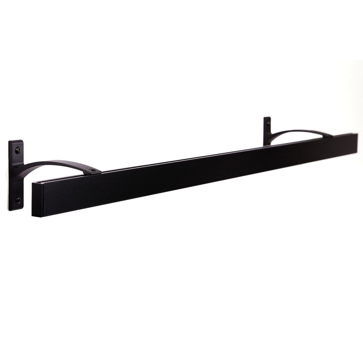 Gardinenschiene Innenlauf Schwarz Curve