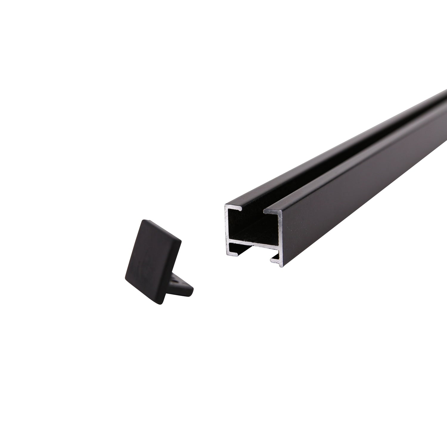 Gardinenschiene Square Schwarz