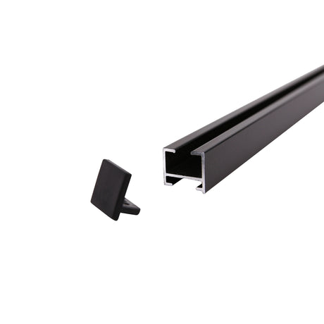 Gardinenschiene Square Schwarz