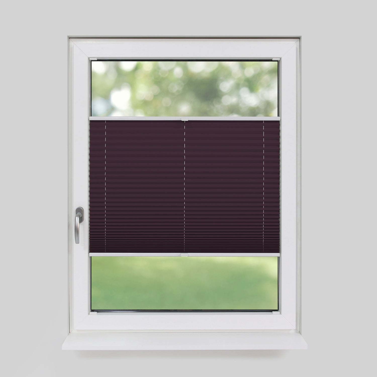 Plissee Blickdicht nach Maß – Basic Sichtschutz für Fenster & Türen