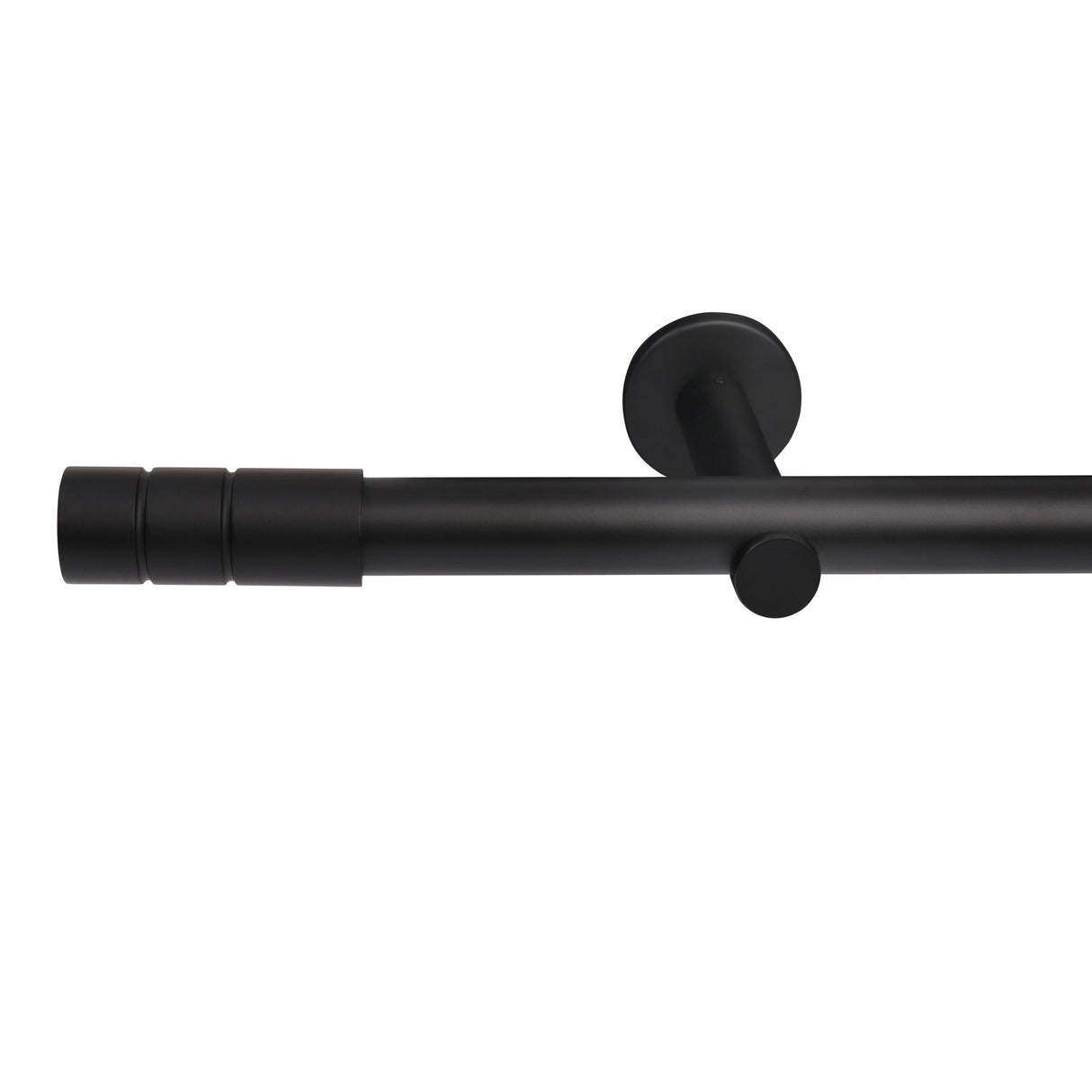 Gardinenstange Style 25mm Schwarz-matt mit Zylinder