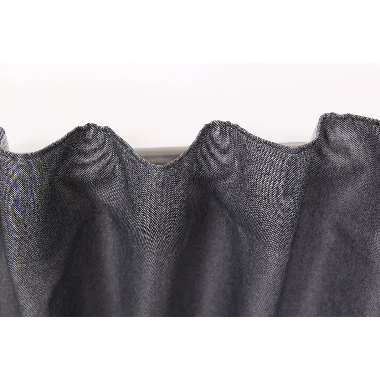 Vorhang Dunkelgrau mit Struktur