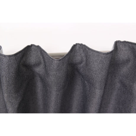 Vorhang Dunkelgrau mit Struktur