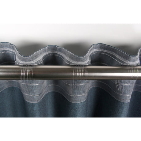 Vorhang Petrol mit Struktur