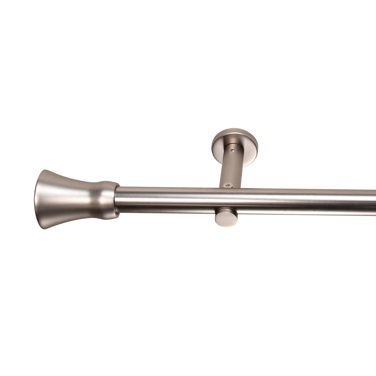 Gardinenstange Style 25mm Edelstahl-optik mit Kegel
