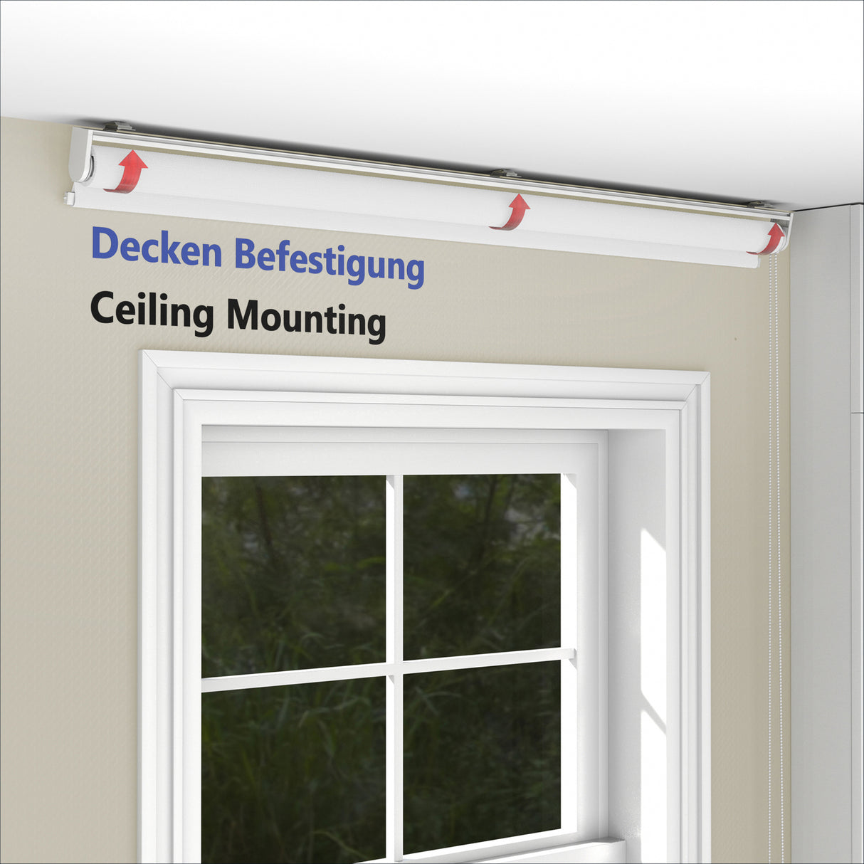 Rollo Tageslicht - Standardgrößen mit Bohren