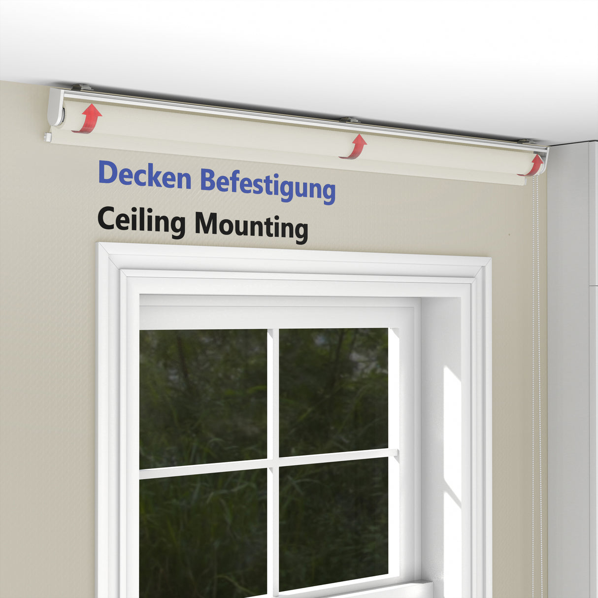 Rollo Tageslicht - Standardgrößen mit Bohren