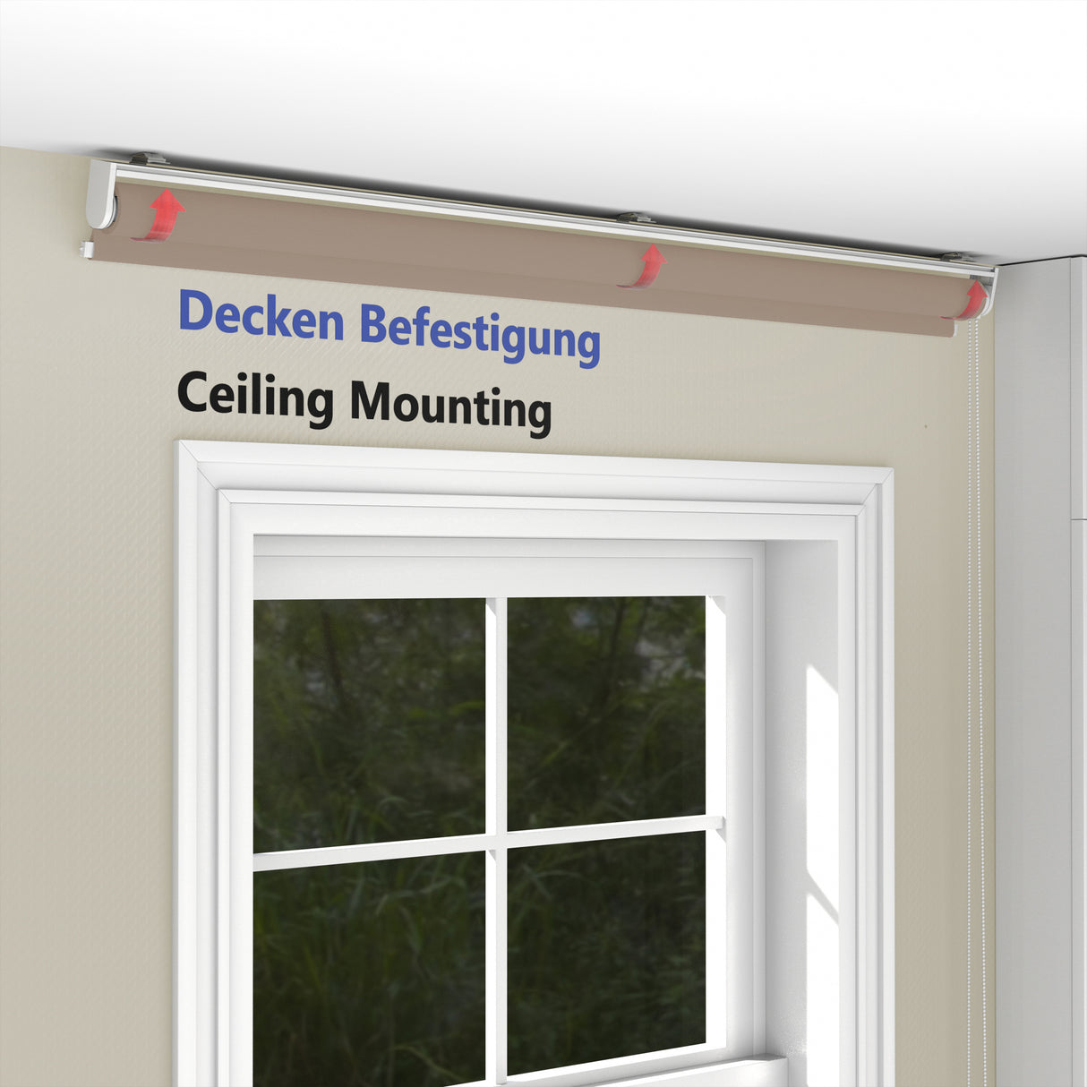 Rollo Tageslicht - Standardgrößen mit Bohren