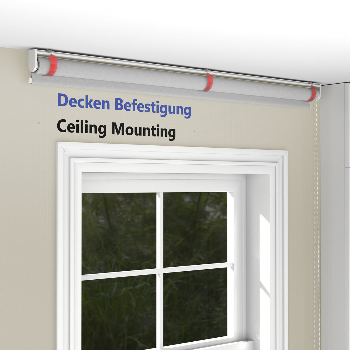 Rollo Tageslicht - Standardgrößen mit Bohren