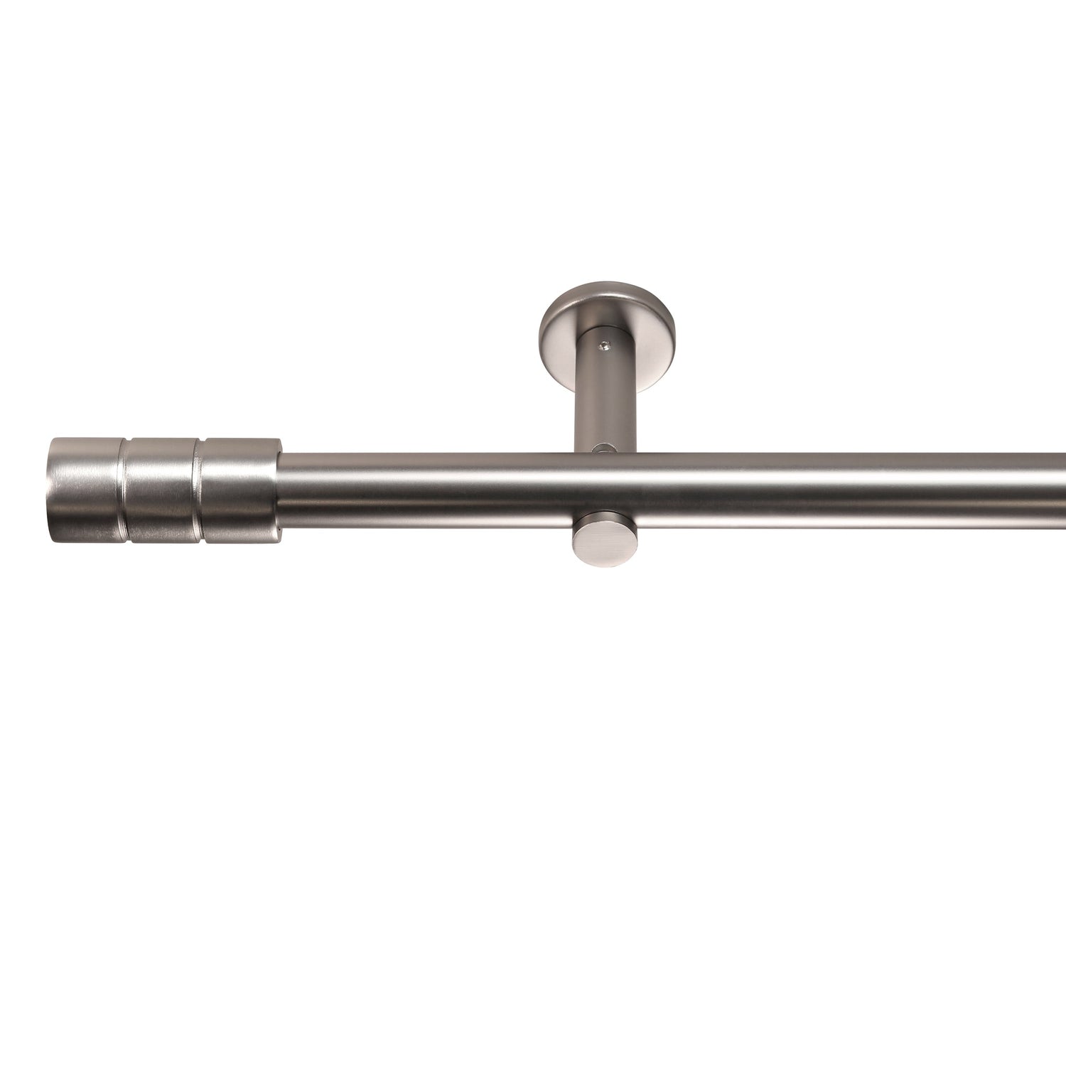 Gardinenstange Style 25mm Edelstahl-optik mit Zylinder