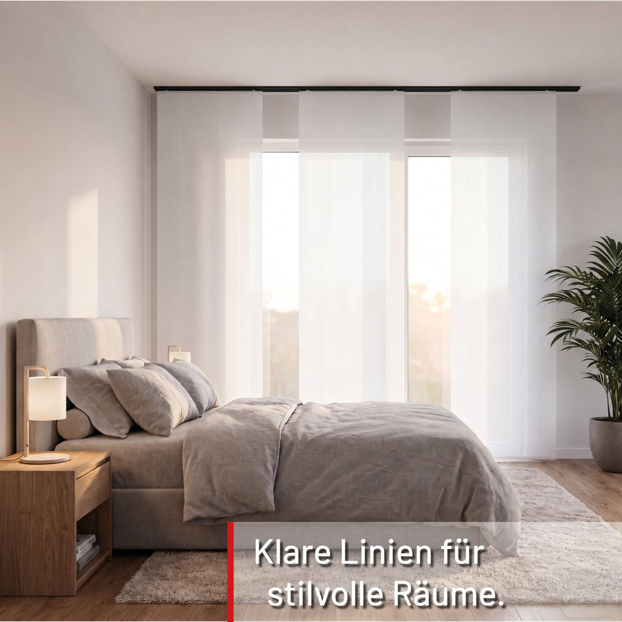 Curtain rail Minimal Black
