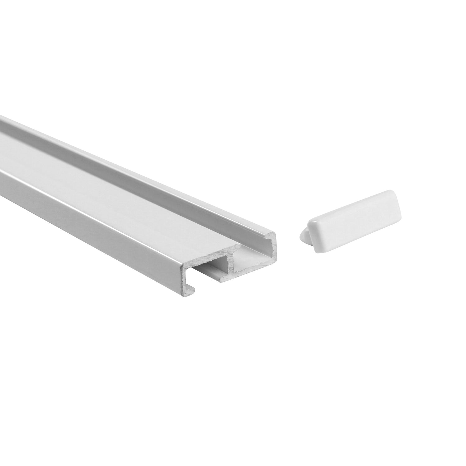 Gardinenschiene Minimal Weiß