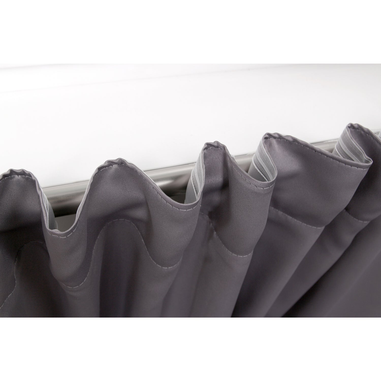 Vorhang Steingrau Verdunkelung