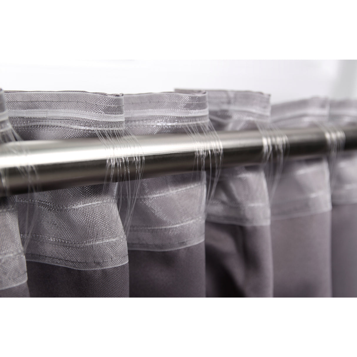 Vorhang Steingrau Verdunkelung