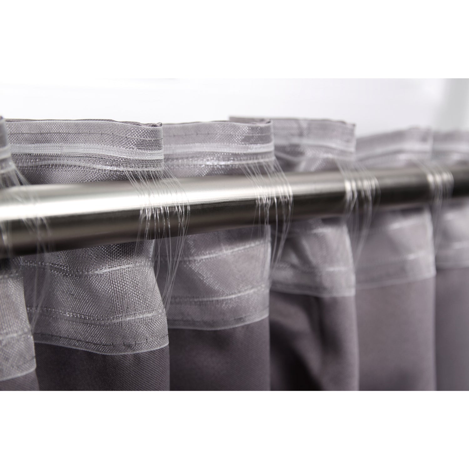 Vorhang Steingrau Verdunkelung