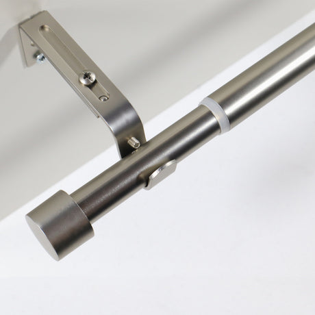 Gardinenstange ausziehbar Flexa Edelstahl-optik Endstück Kappe 16/19mm 160-300cm