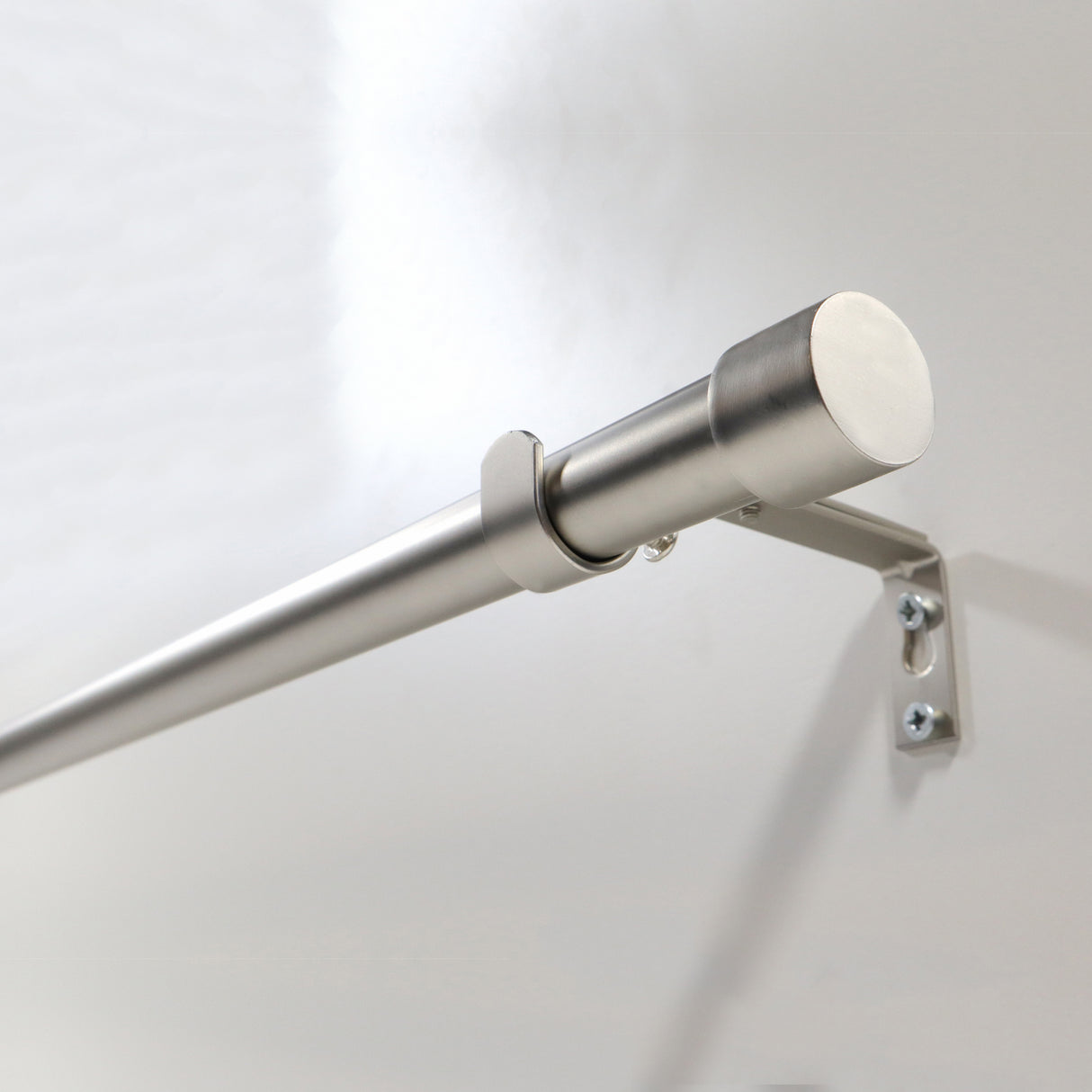 Gardinenstange ausziehbar Flexa Edelstahl-optik Endstück Kappe 16/19mm