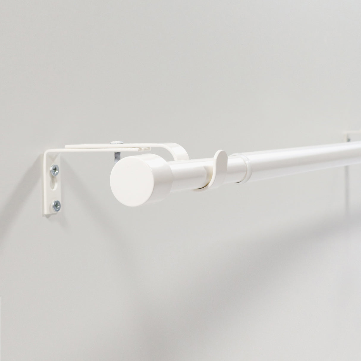 Gardinenstange ausziehbar Flexa Weiß-matt Endstück Kappe 16/19mm