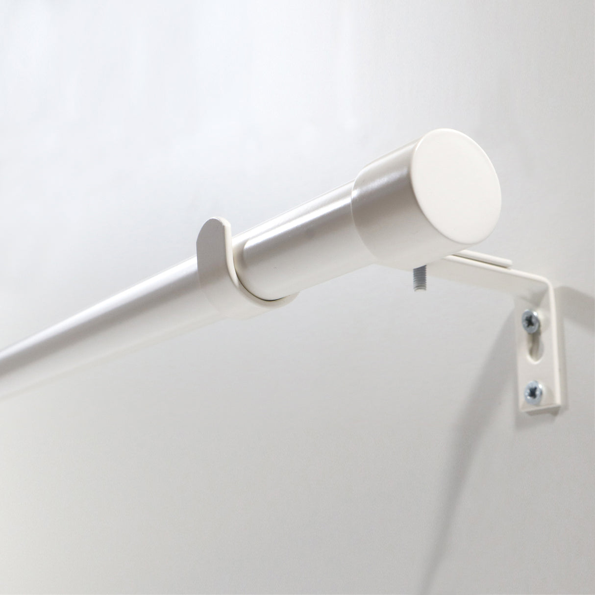 Gardinenstange ausziehbar Flexa Weiß-matt Endstück Kappe 16/19mm