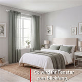 Custom-made curtain rod 25mm 1-track black matt with cap - Style series