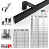 Gardinenschiene Innenlauf Schwarz Loft