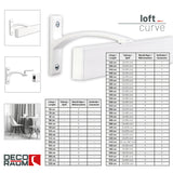 Gardinenschiene Innenlauf Weiß Curve