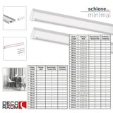 Gardinenschiene Minimal Weiß