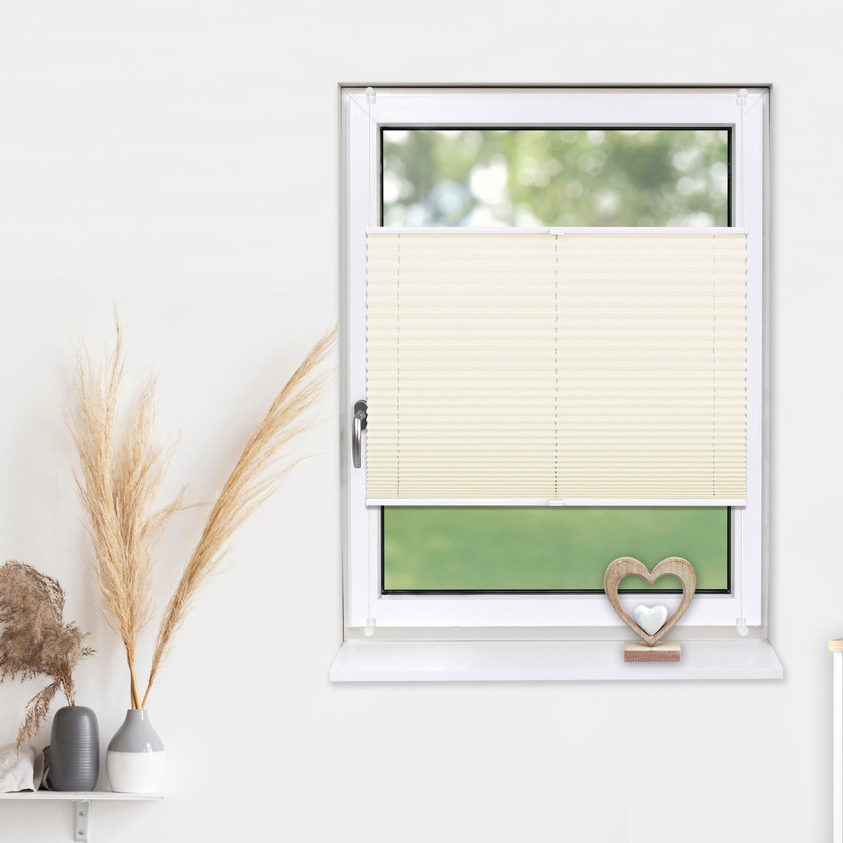 Plissee Basic Klemmfix – Standardgrößen ohne Bohren