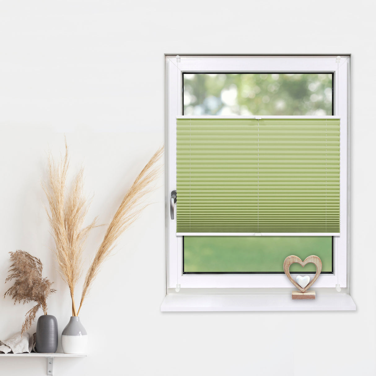 Plissee Basic Klemmfix – Standardgrößen ohne Bohren