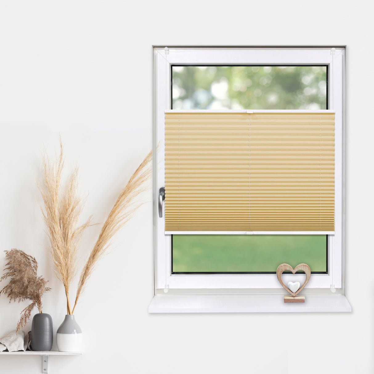 Plissee Basic Klemmfix – Standardgrößen ohne Bohren