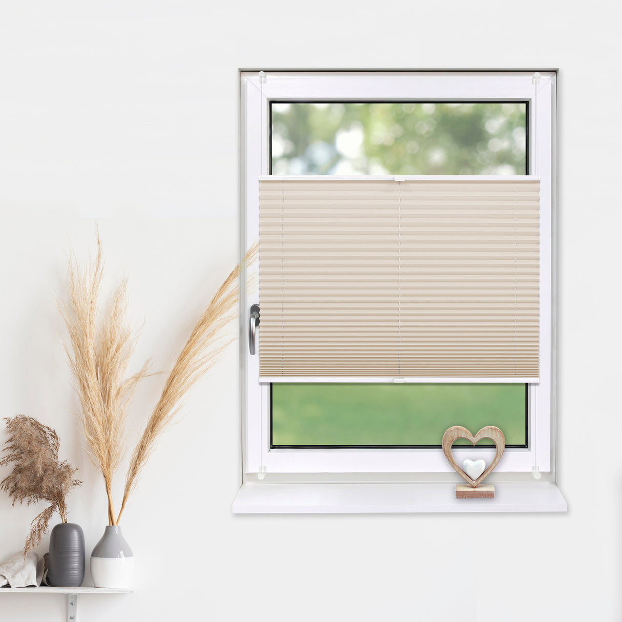 Plissee Basic Klemmfix – Standardgrößen ohne Bohren