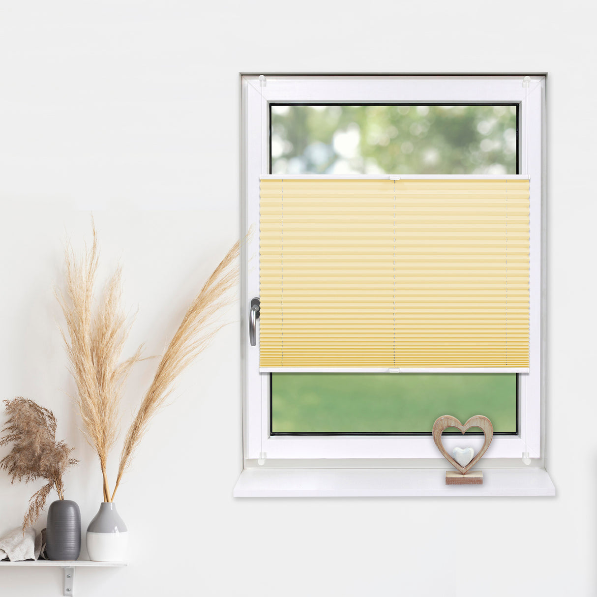 Plissee Basic Klemmfix – Standardgrößen ohne Bohren